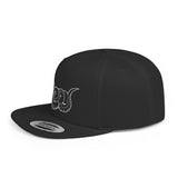 Snake Outline Snapback Hat — Minimalist Reptile Streetwear