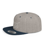 Snake Outline Snapback Hat — Minimalist Reptile Streetwear