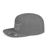Snake Outline Snapback Hat — Minimalist Reptile Streetwear