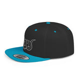 Snake Outline Snapback Hat — Minimalist Reptile Streetwear