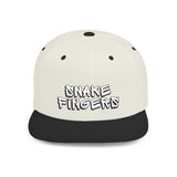 Snake Fingers Flat Bill Snapback Hat — BJJ Streetwear Cap