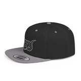 Snake Outline Snapback Hat — Minimalist Reptile Streetwear