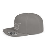 Snake Outline Snapback Hat — Minimalist Reptile Streetwear
