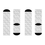 Cushioned Crew Socks — Snake Pattern Comfort Socks