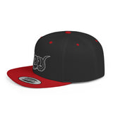 Snake Outline Snapback Hat — Minimalist Reptile Streetwear