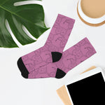 All Over Socks Pink