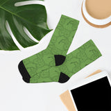 All Over Socks Green