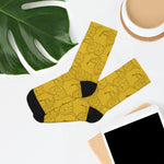 All Over Socks Yellow