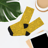 All Over Socks Yellow