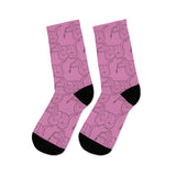 All Over Socks Pink