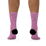 All Over Socks Pink