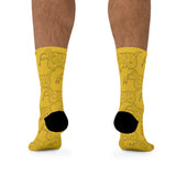 All Over Socks Yellow