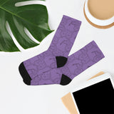 All Over Socks Purple