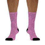 All Over Socks Pink