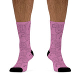 All Over Socks Pink